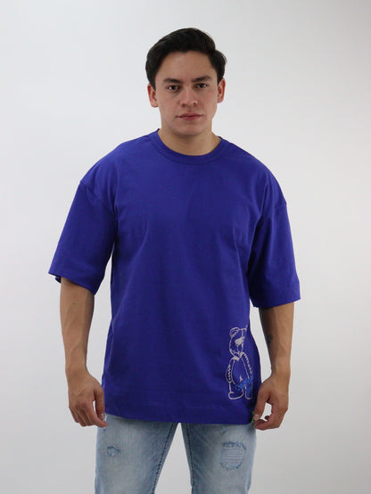 Playera oversize de color azul rey (NUEVA TEMPORADA)