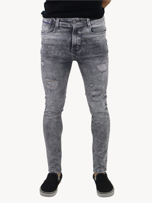 Jeans skinny de color gris con snow (NUEVA TEMPORADA)