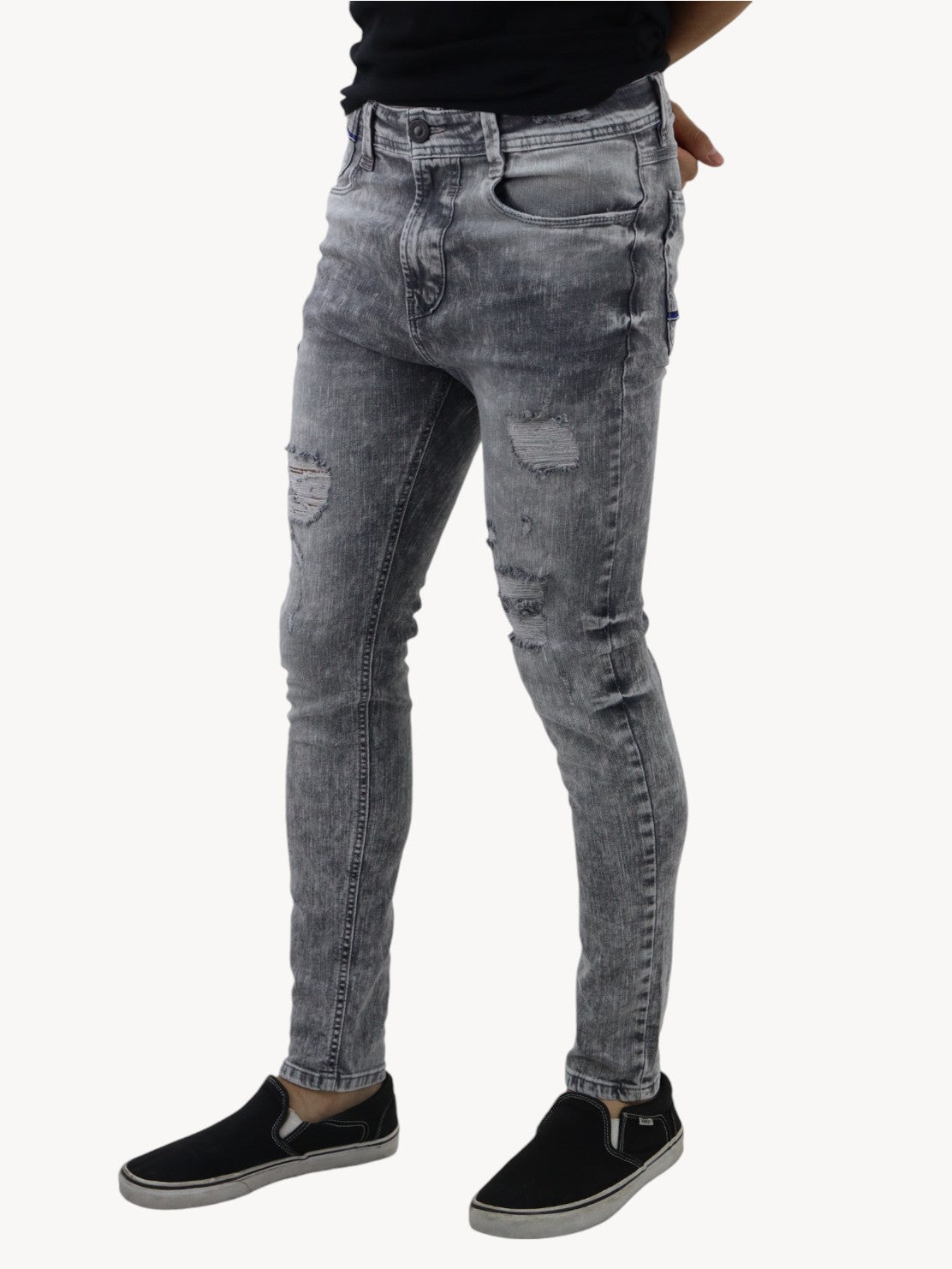 Jeans skinny de color gris con snow (NUEVA TEMPORADA)