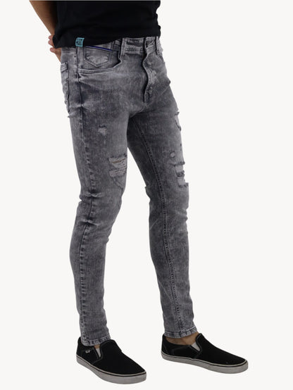 Jeans skinny de color gris con snow (NUEVA TEMPORADA)