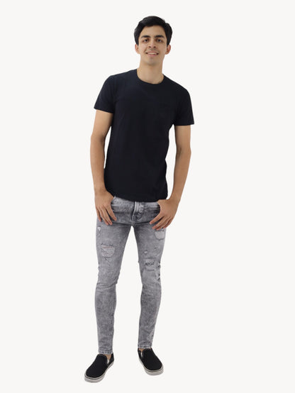 Jeans skinny de color gris con snow (NUEVA TEMPORADA)