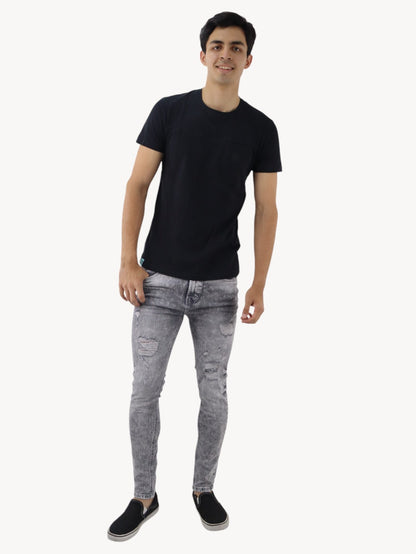 Jeans skinny de color gris con snow (NUEVA TEMPORADA)