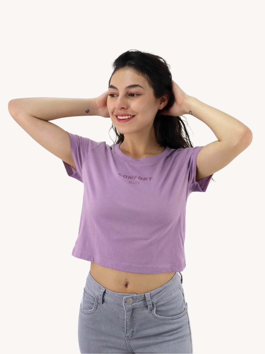 Playera slim size de color lila (NUEVA TEMPORADA)