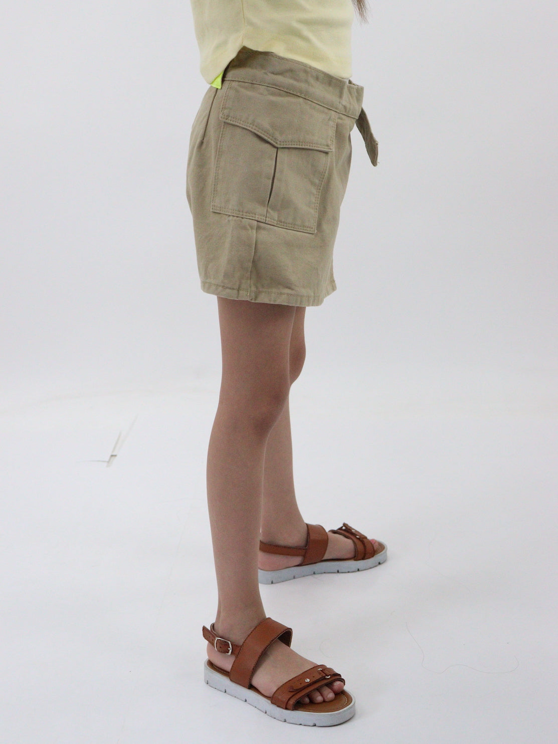 Short falda cargo de color khaki (NUEVA TEMPORADA)