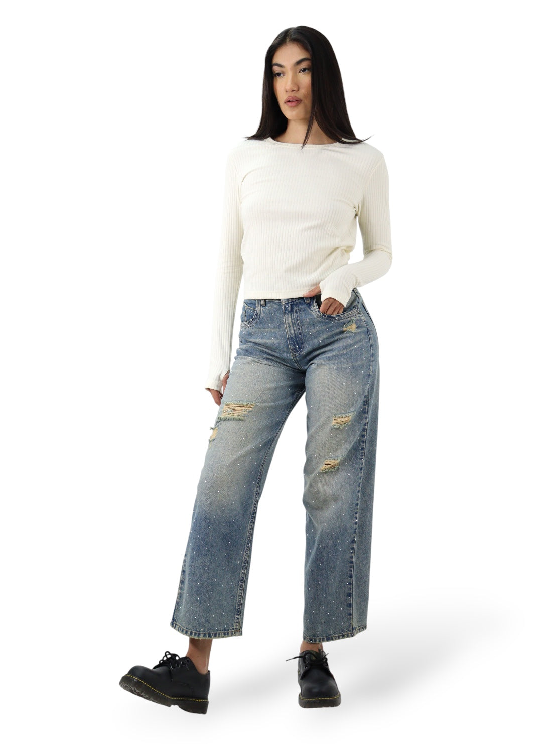 Jeans Baggy Brillos