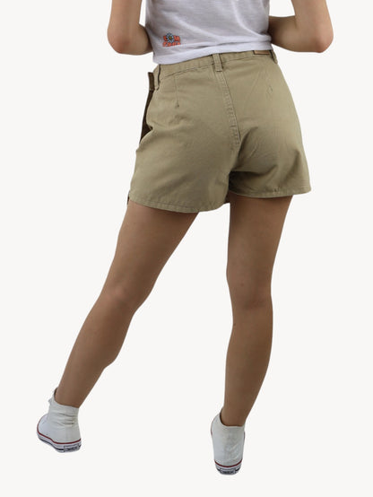 Falda short tableada de color khaki (NUEVA TEMPORADA)