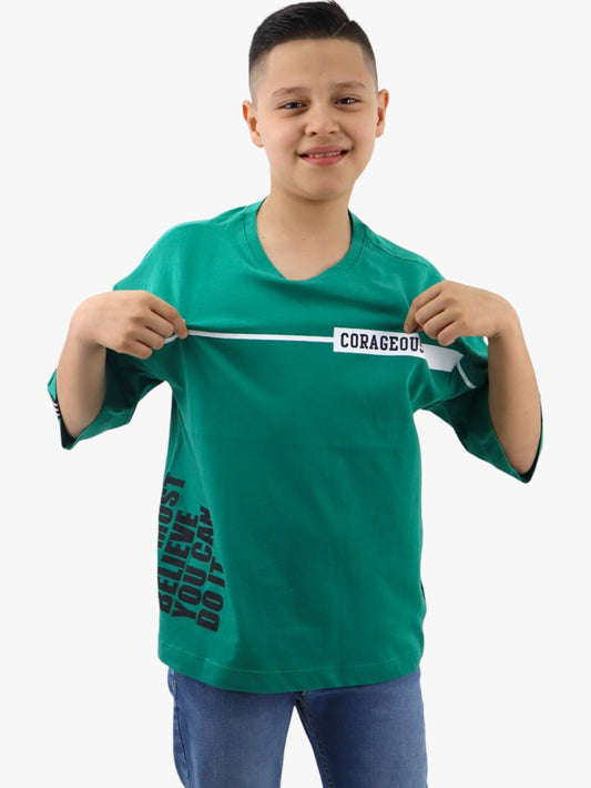 Playera oversize de color verde (NUEVA TEMPORADA)