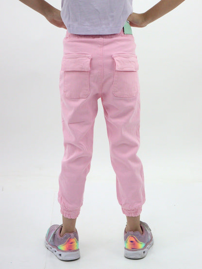 Jogger de mezclilla stretch color rosa (NUEVA TEMPORADA)