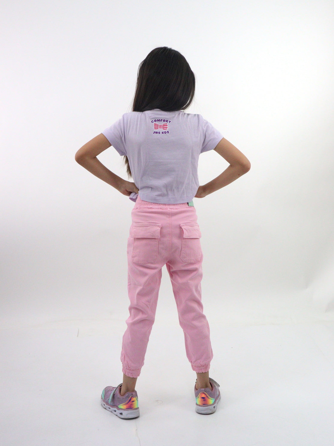 Jogger de mezclilla stretch color rosa (NUEVA TEMPORADA)