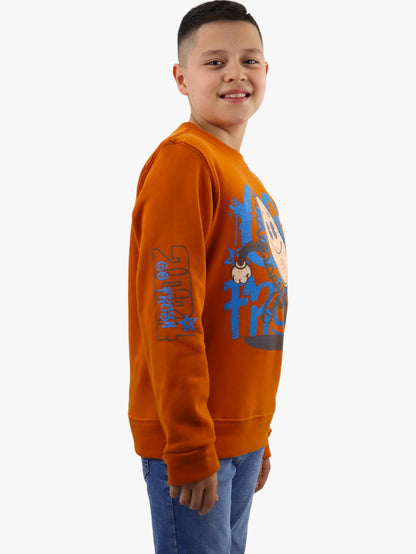 Sudadera cerrada smiley de color naranja (NUEVA TEMPORADA)