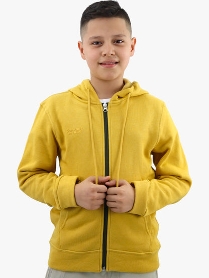 Sudadera con cremallera de color amarillo mostaza (NUEVA TEMPORADA)