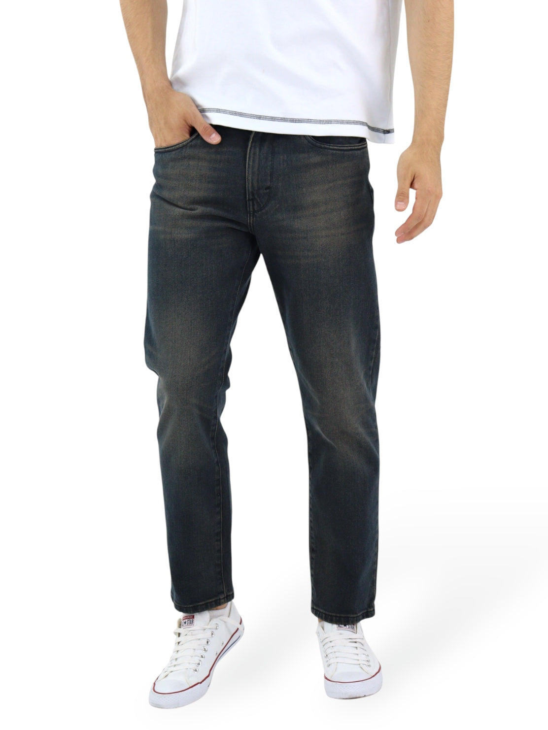 Jeans Slim Con Tinta
