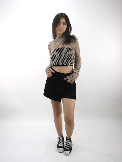 Short falda de color negro (NUEVA TEMPORADA)