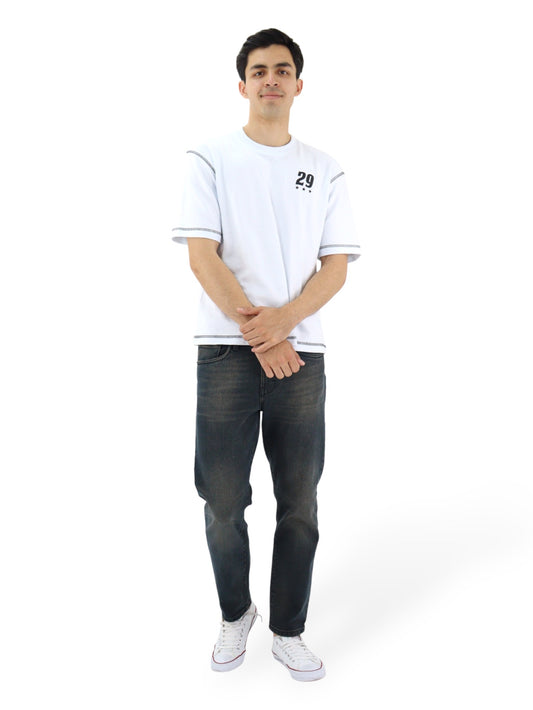 Jeans Slim Con Tinta