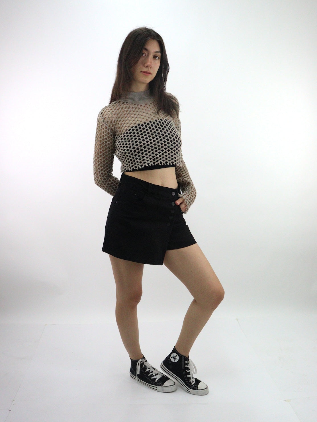 Short falda de color negro (NUEVA TEMPORADA)