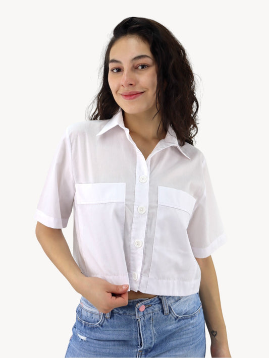 Camisa manga corta de color blanco (NUEVA TEMPORADA)