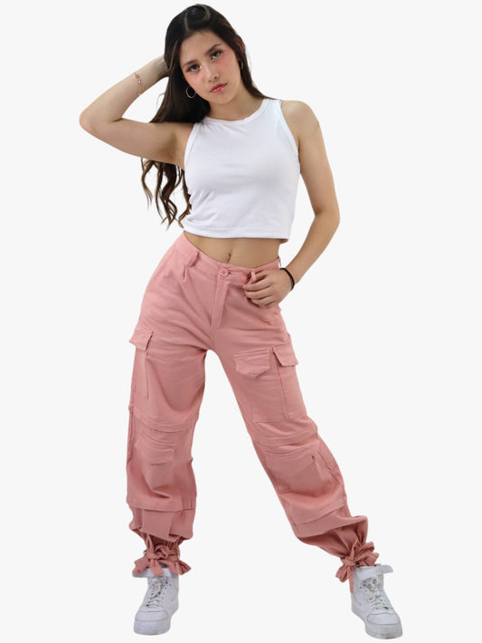 Pantalón cargo de color rosa (NUEVA TEMPORADA)