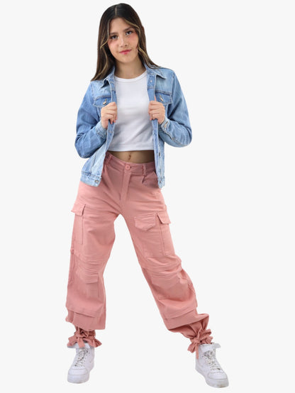 Pantalón cargo de color rosa (NUEVA TEMPORADA)