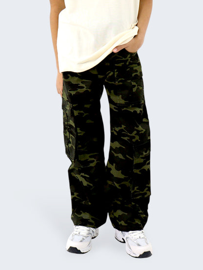Pantalón Wide Leg Cargo