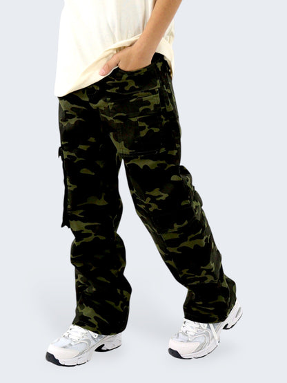 Pantalón Wide Leg Cargo