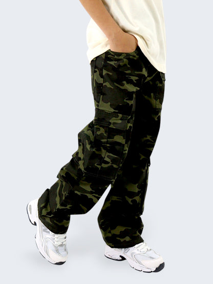 Pantalón Wide Leg Cargo