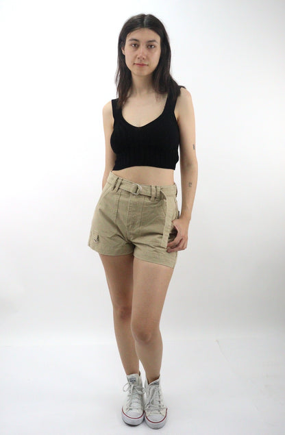 Short con cinturón de color khaki (NUEVA TEMPORADA)