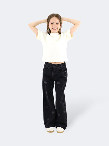 Jeans Wide Leg Brillos