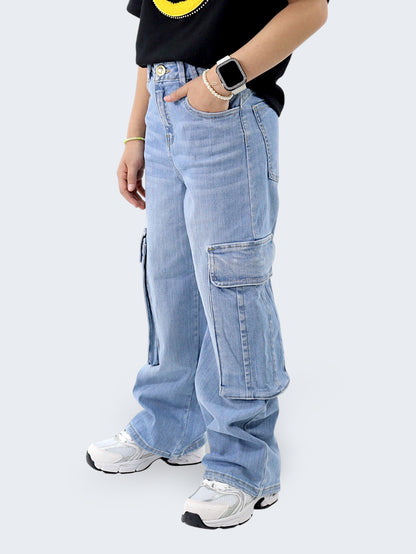 Jeans Wide Leg Cargo