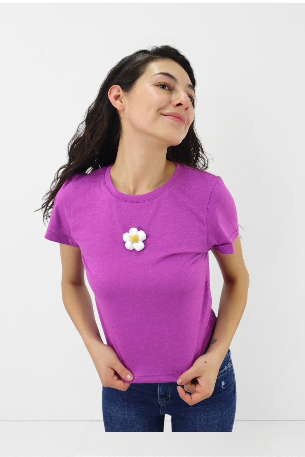 Playera manga corta con diseño floral (NUEVA TEMPORADA)