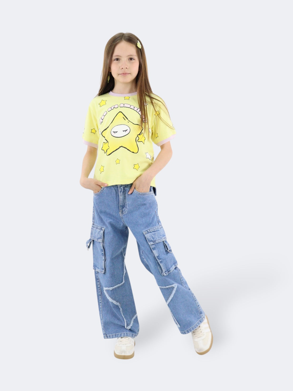 Jeans Wide Leg Cargo