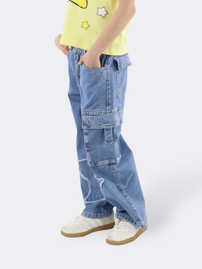 Jeans Wide Leg Cargo