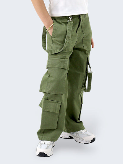 Pantalón Wide Cargo