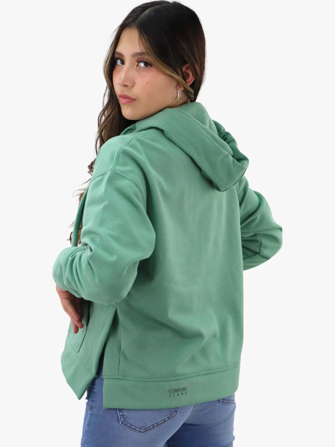 Sudadera con capucha de color verde (NUEVA TEMPORADA)