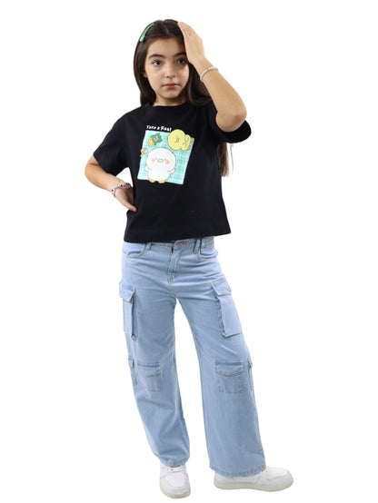 Playera manga corta