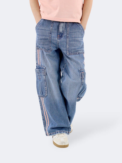 Jeans Wide Leg Cargo
