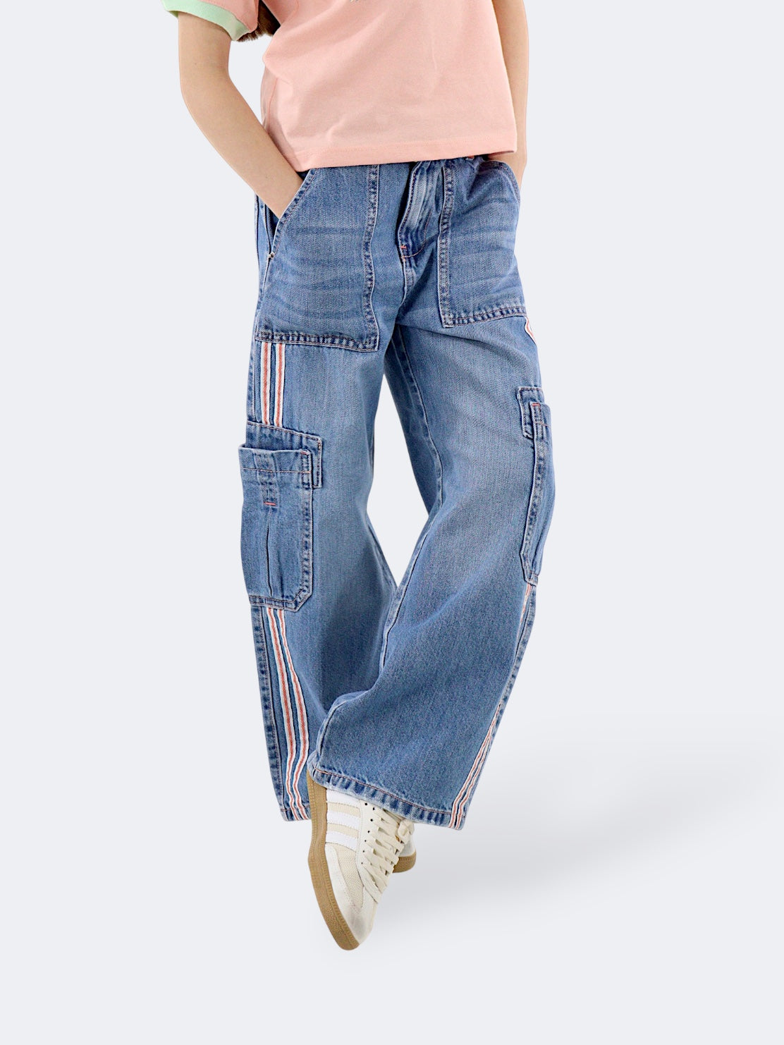 Jeans Wide Leg Cargo