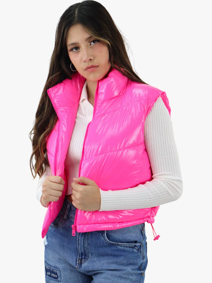 Chaleco acolchado de color rosa (NUEVA TEMPORADA)