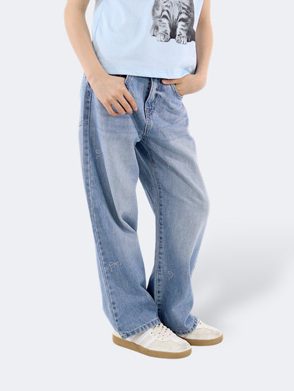 Jeans Wide Leg Brillos
