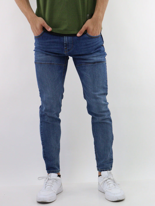 Jeans skinny de color azul oscuro