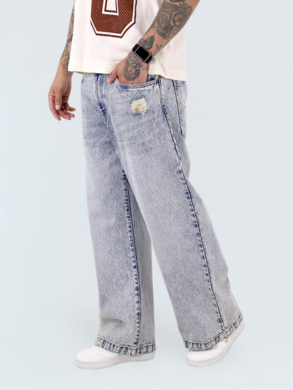 Jeans Barrel Con Snow
