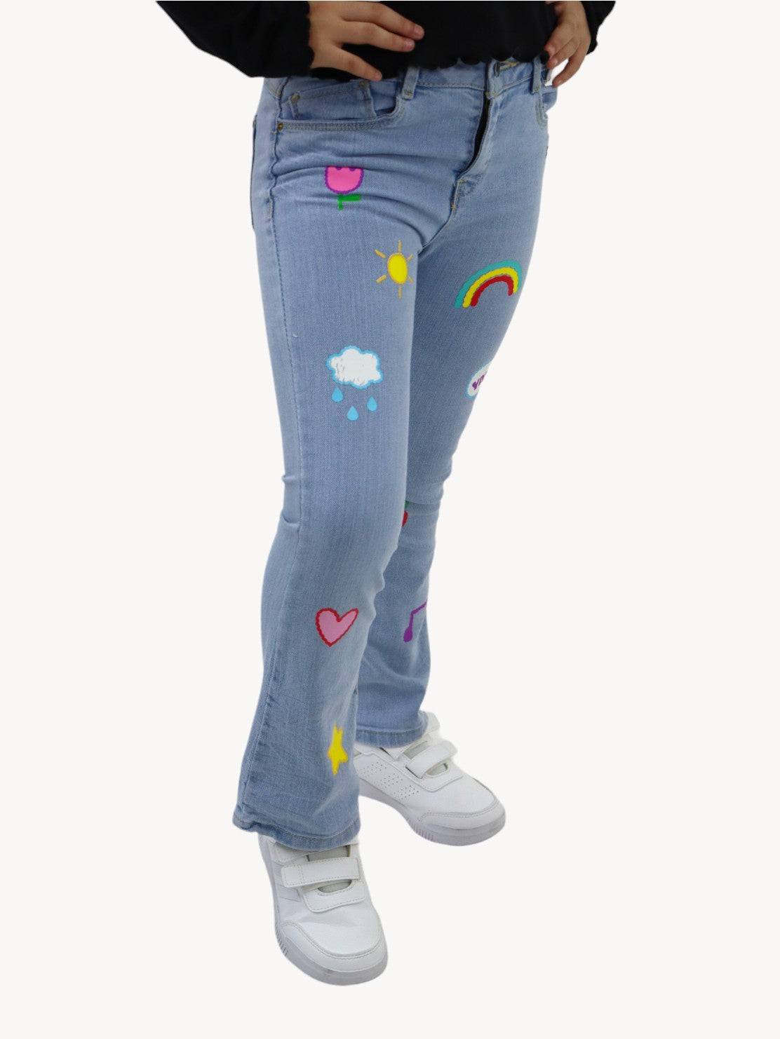 Jeans acampanado con estampado (NUEVA TEMPORADA)