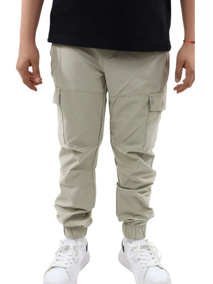 Jogger cargo tipo pants beige