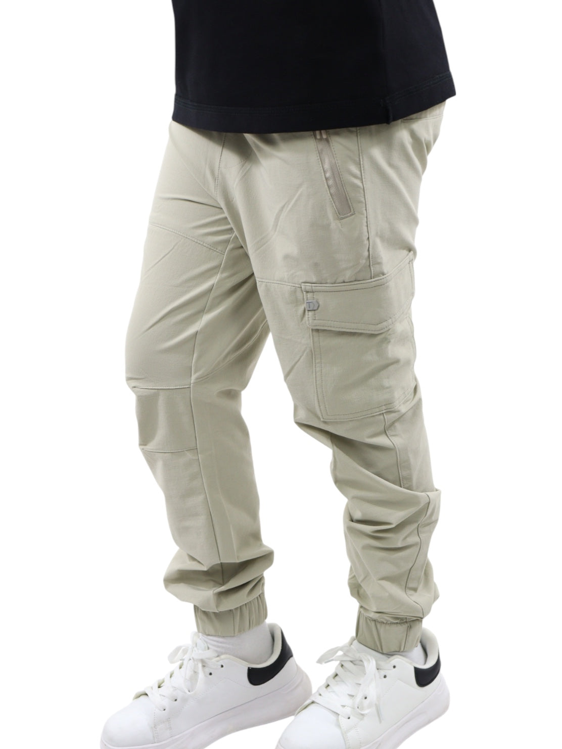 Jogger cargo tipo pants beige