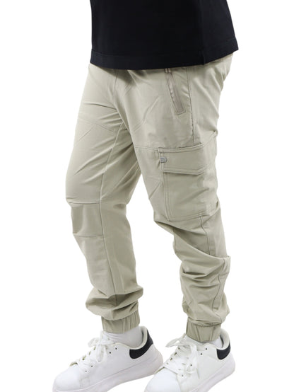 Jogger cargo tipo pants beige