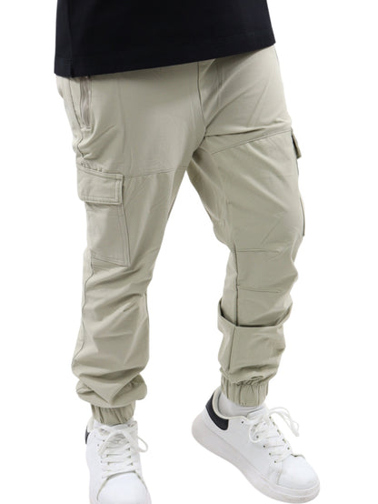 Jogger cargo tipo pants beige