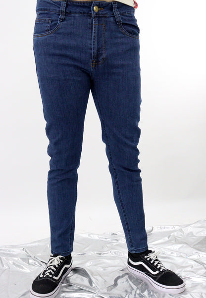 Jeans skinny de color azul oscuro