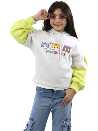 Sudadera con capucha y estampado