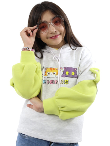 Sudadera con capucha y estampado
