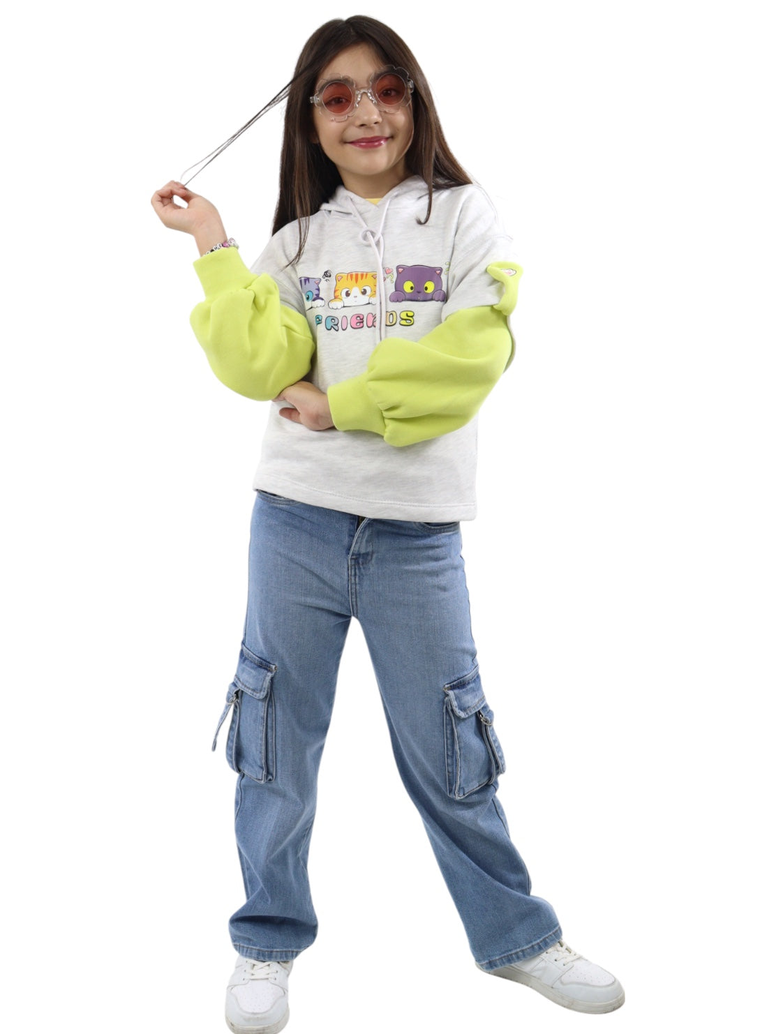 Sudadera con capucha y estampado