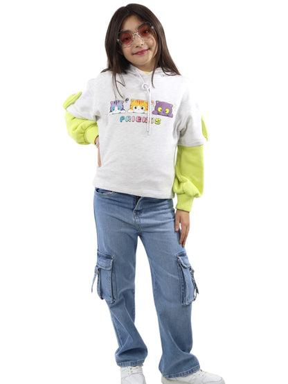 Sudadera con capucha y estampado